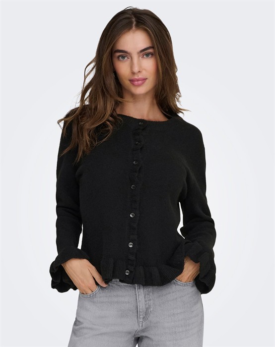 OnlRima Life Fril Button Cardigan